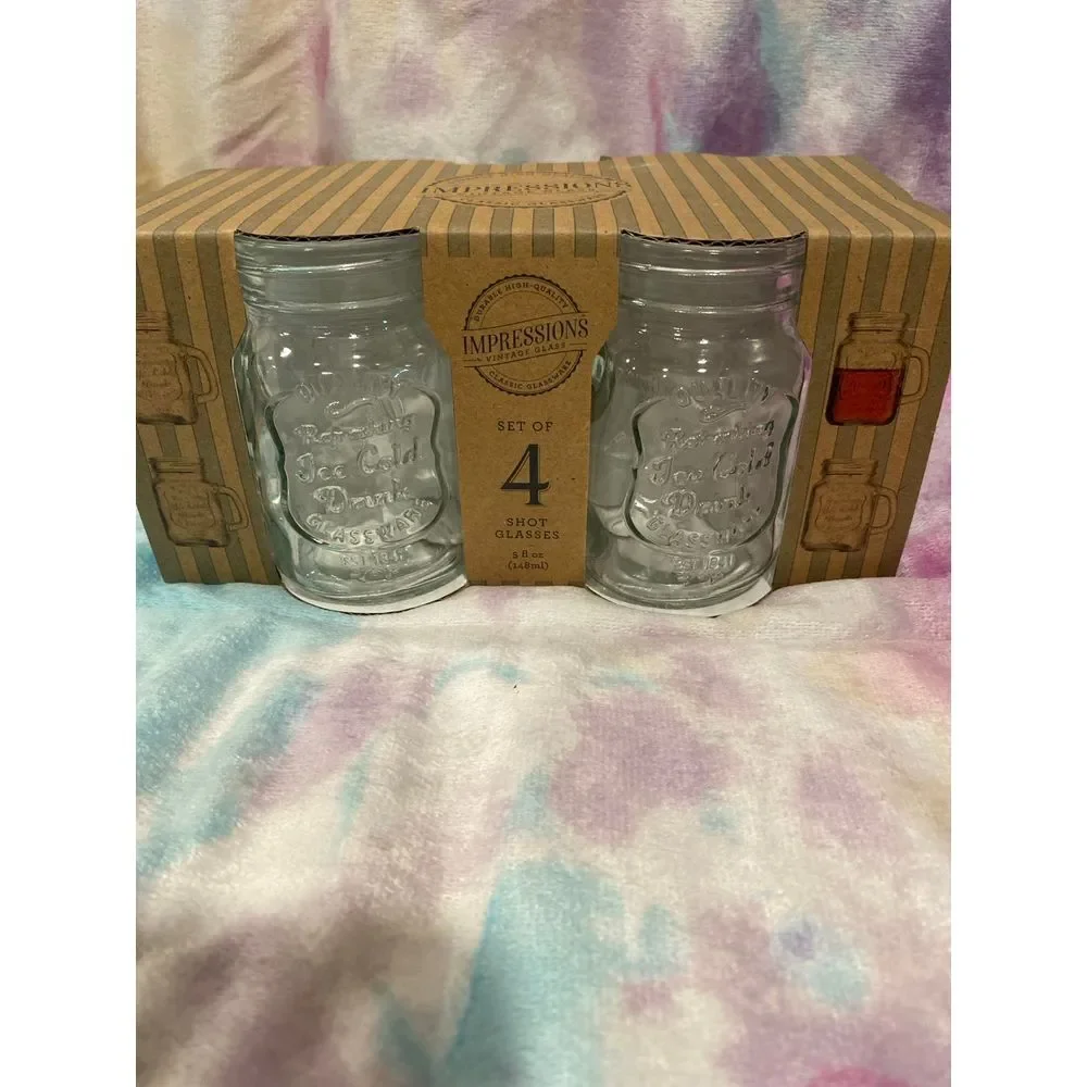 Mason Jar Shot glasses 4 pk